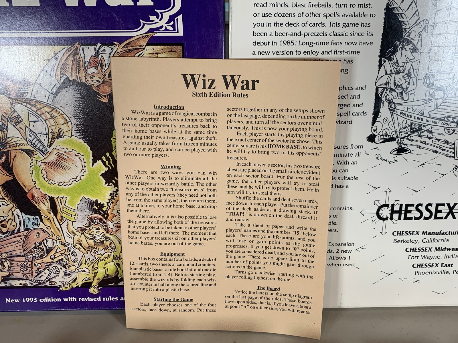NICE! 100% Complete 1993 Wiz-War 6th Edition #7000 Game Jolly Games Chessex