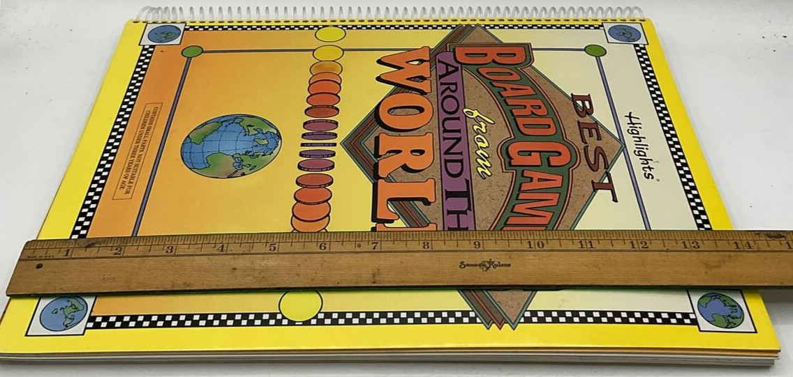 Vintage 1992 Highlights Best Board Games from Around the World Book Unused