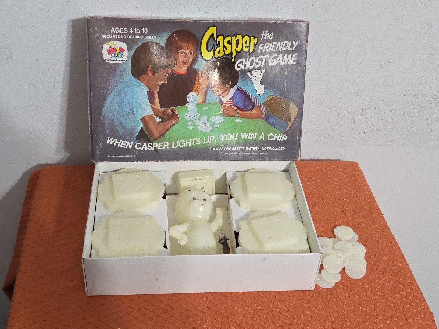 Vintage 1974 Casper The Friendly Ghost Game By Schaper Complete Read