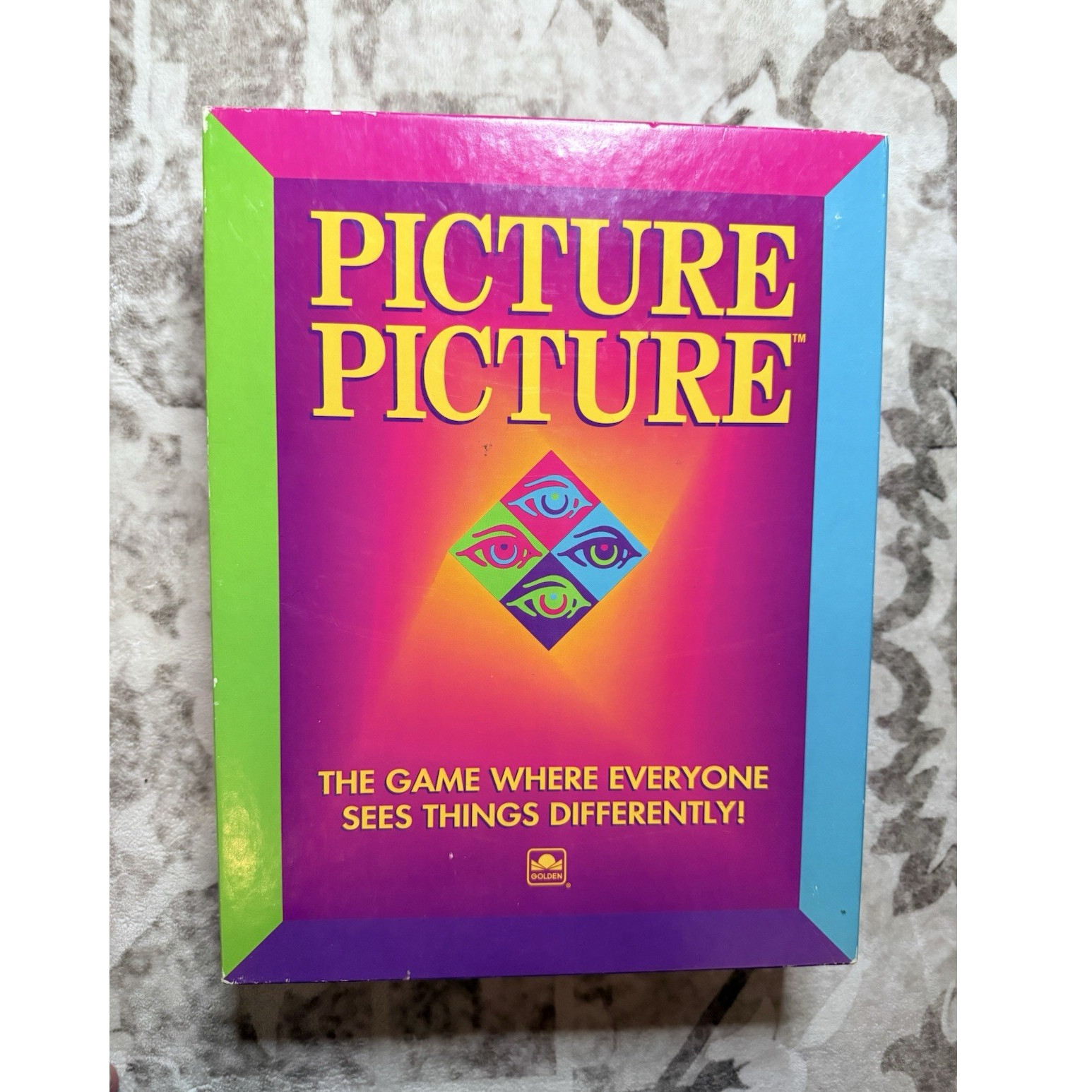 Golden Picture Picture Board Game Art Theme 1992 Timer 2 Players Complete