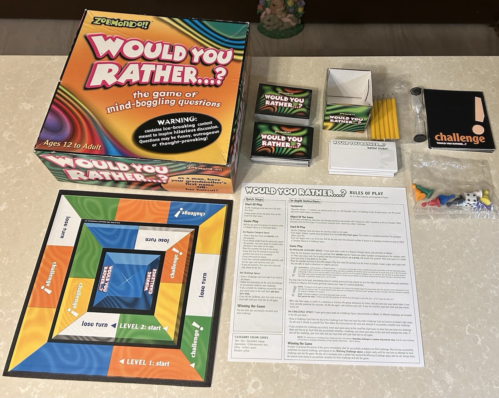 ZOBMONDO “WOULD YOU RATHER” THE ORIGINAL – MULTIPLE AWARD WINNER GAME 12+