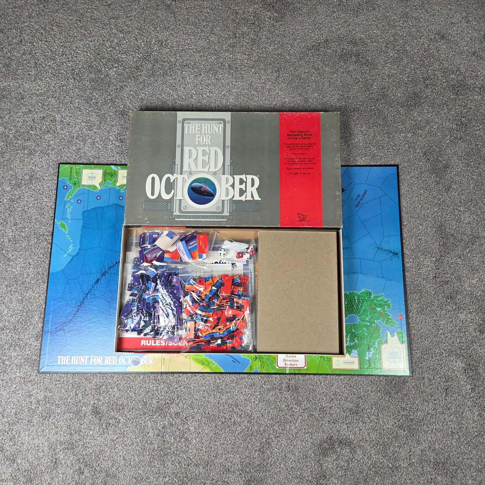 Vintage Hunt For Red October Red Storm Rising Fortress America – Board Game LOT