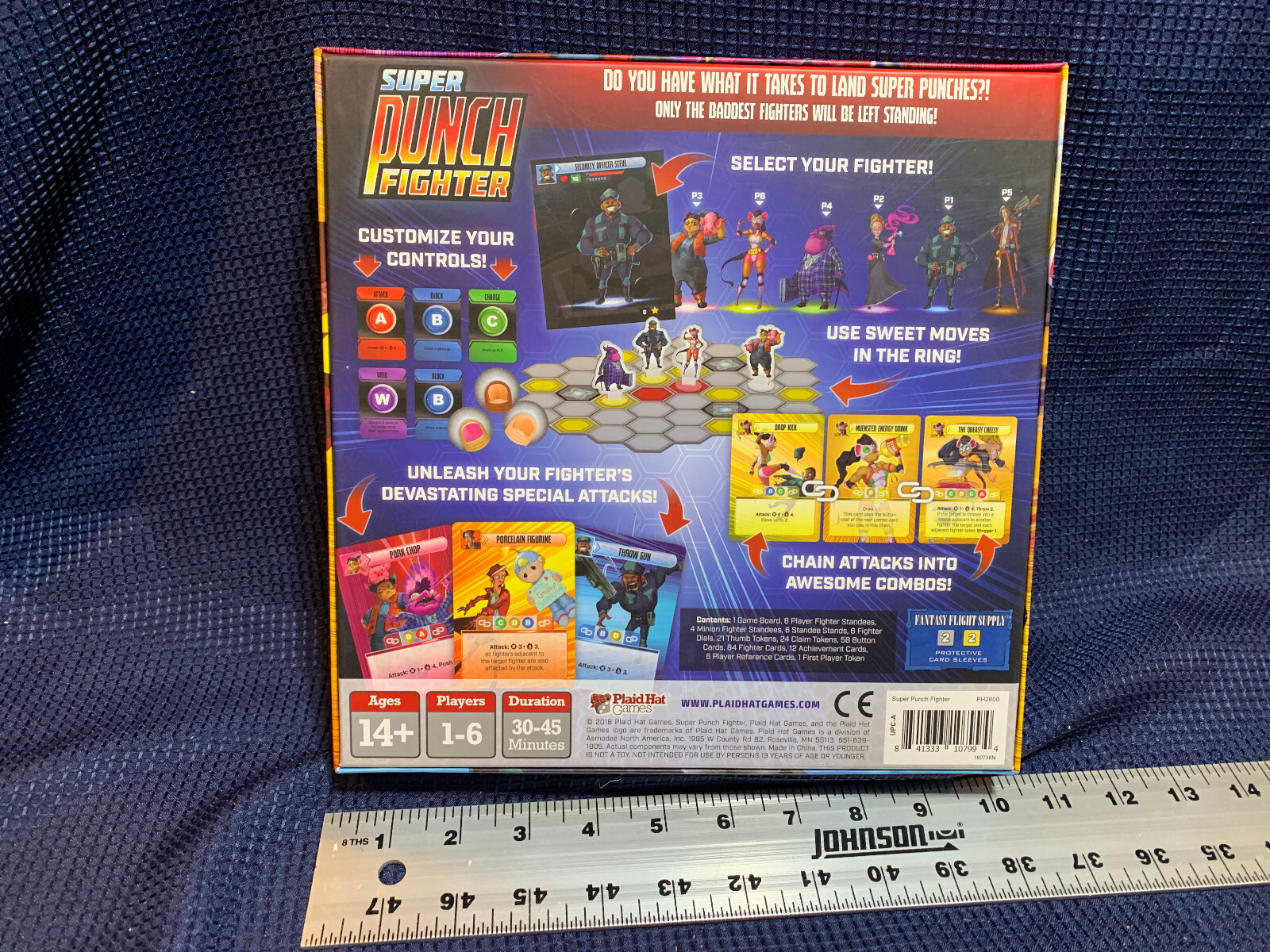 Super Punch Fighter Board Game [ Plaid Hat Games 2018 ] 100% EXCELLENT COMPLETE