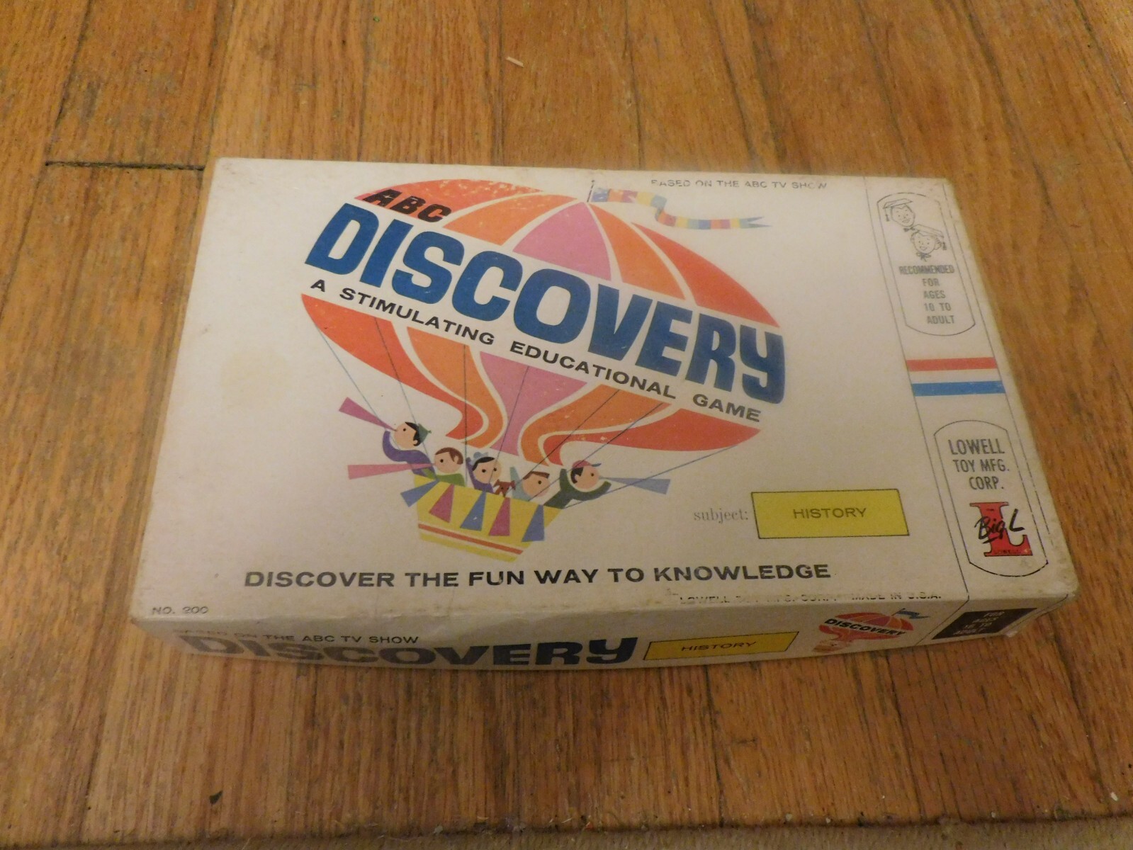 Vintage Lowell Toy Discovery TV SHow History Game MIB Complete