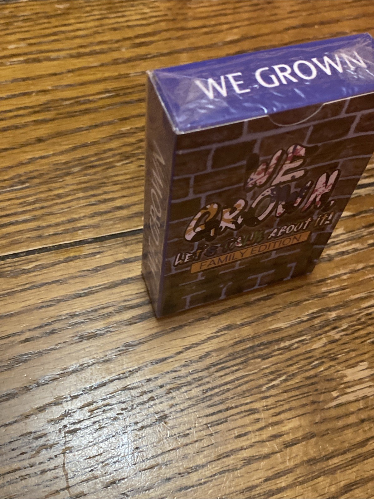 WE GROWN LETS TALK ABOUT IT! CARD GAME FAMILY EDITION