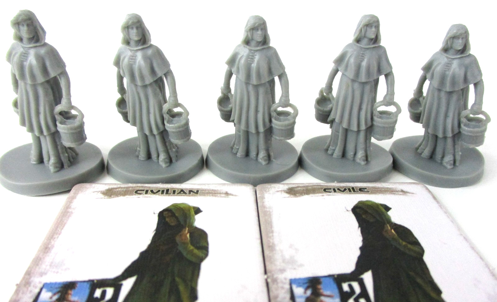 MYTHIC BATTLES Pantheon: Corinthia 5x FEMALE VILLAGER Minis & Cards NEW!!