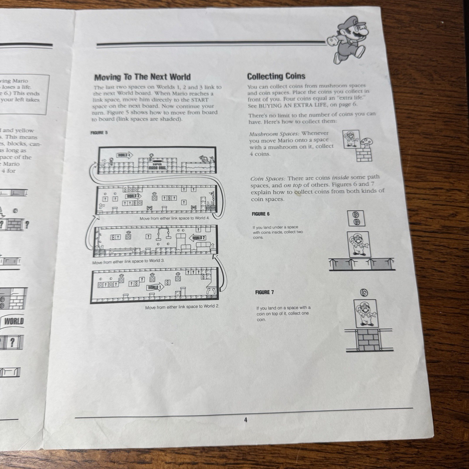 1988 Super Mario Bros. Board Game by Milton Bradley Instruction Booklet