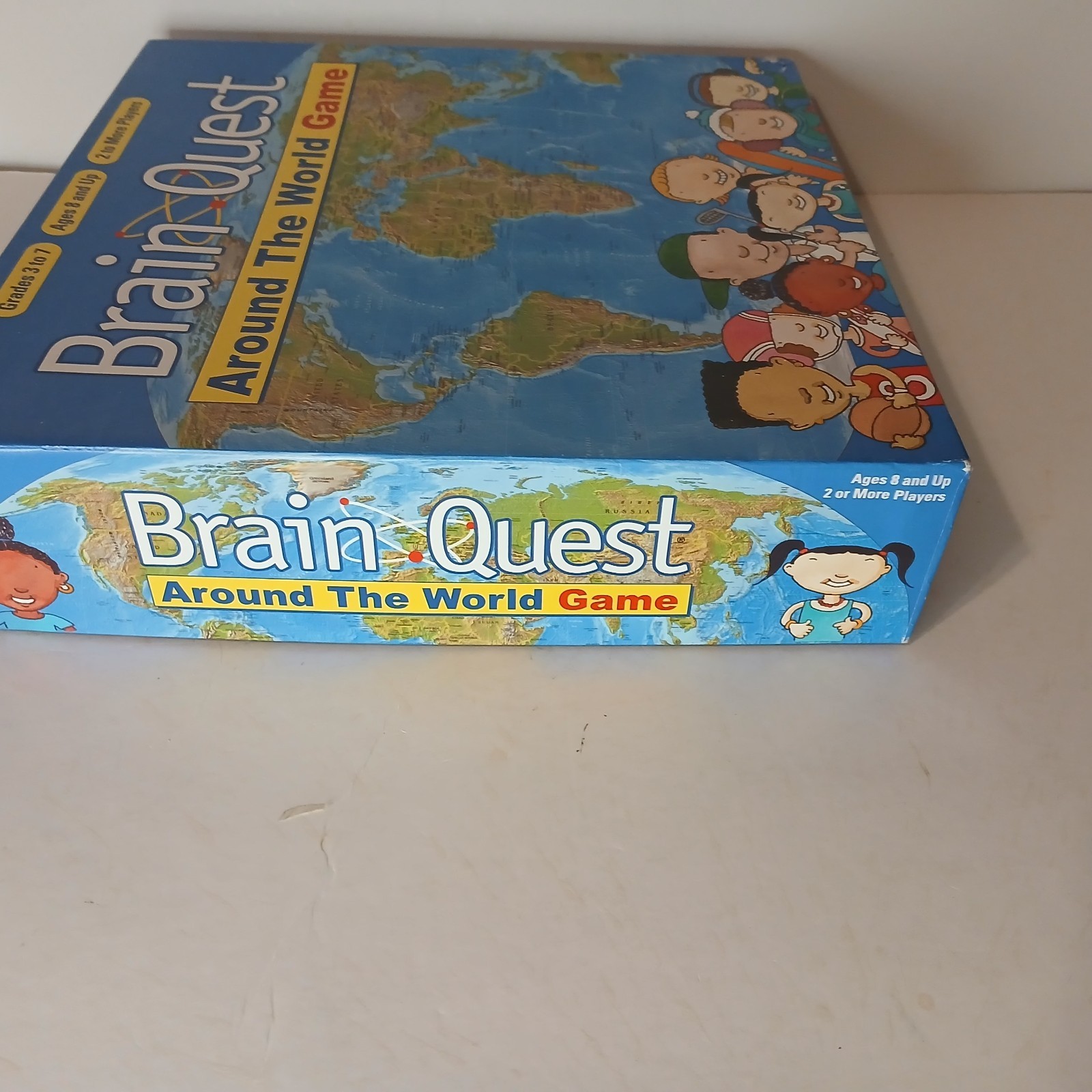 Brain Quest Around the World Geography Board Game Complete Homeschool Ages 8+