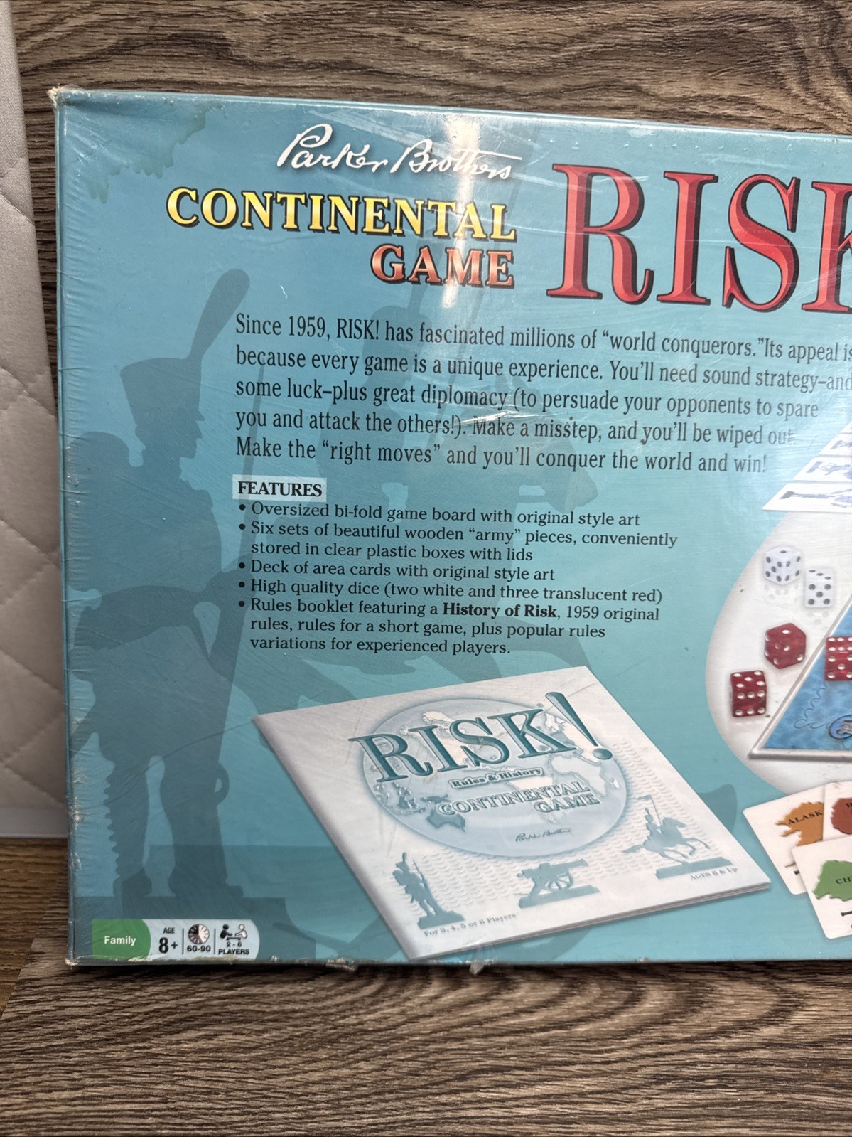Parker Brothers Continental Game Risk 1959 First Edition Reproduction Sealed