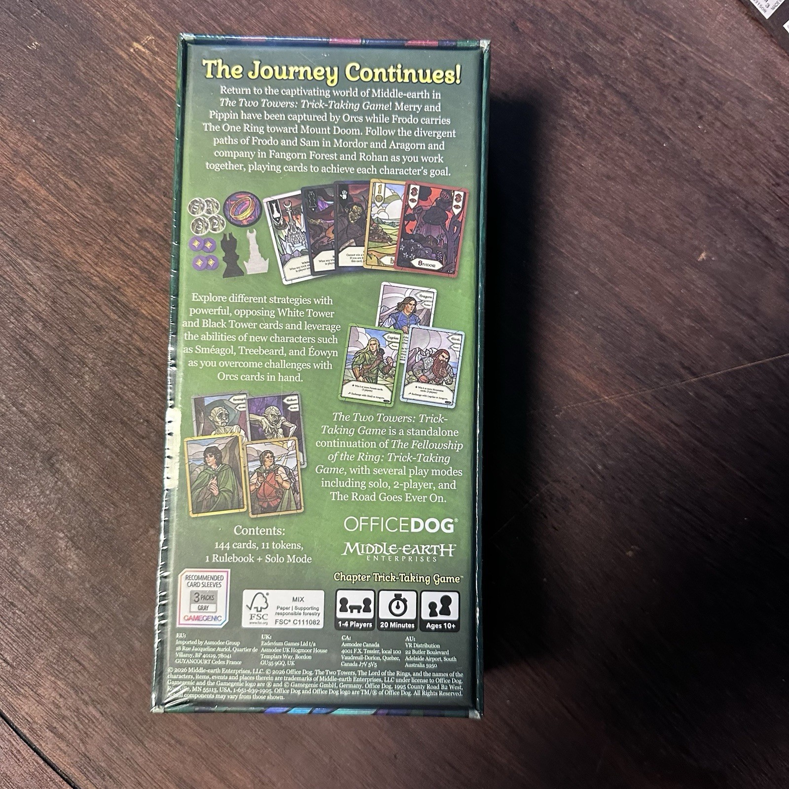 THE LORD of the RINGS THE TWO TOWERS TRICK TAKING Card Game SEALED 2026