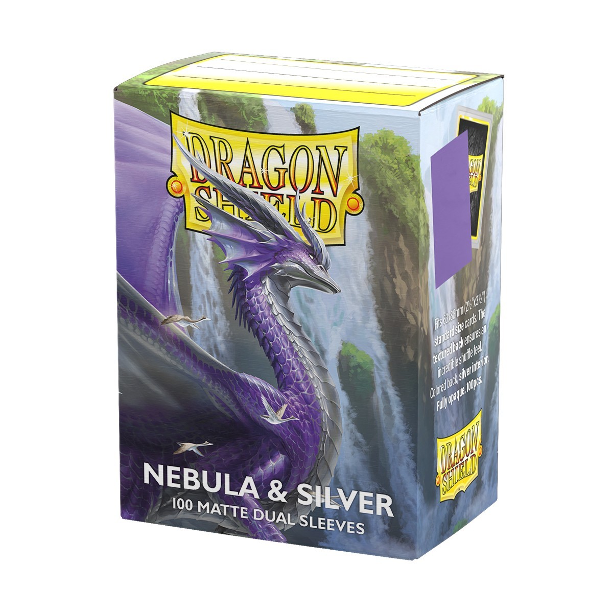 Dragon Shield Dual Matte Nebula & Silver (100ct) Protective Sleeves