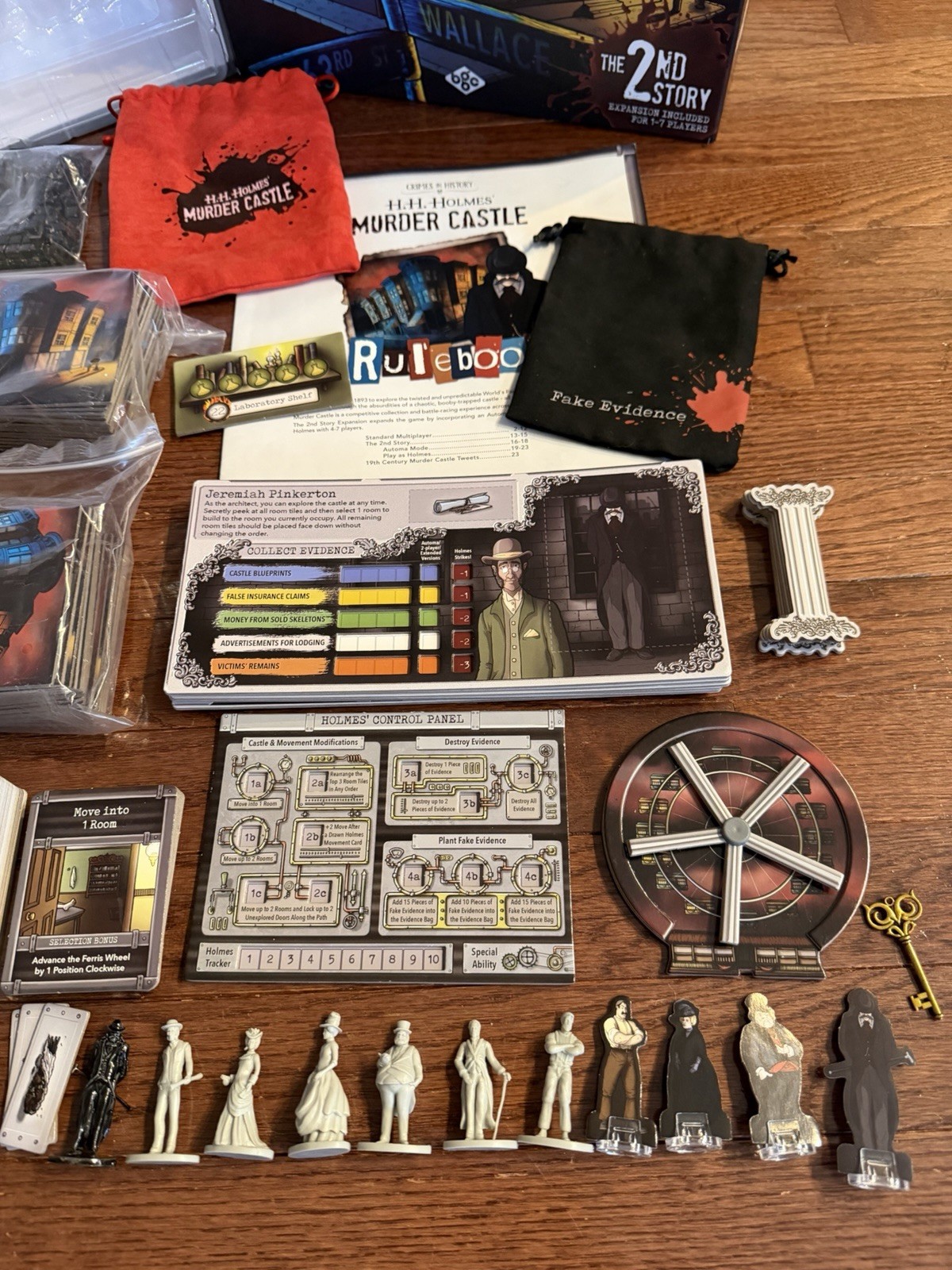 H.H. Holmes’ Murder Castle with 2nd Story edition, Strategy Game. Complete!