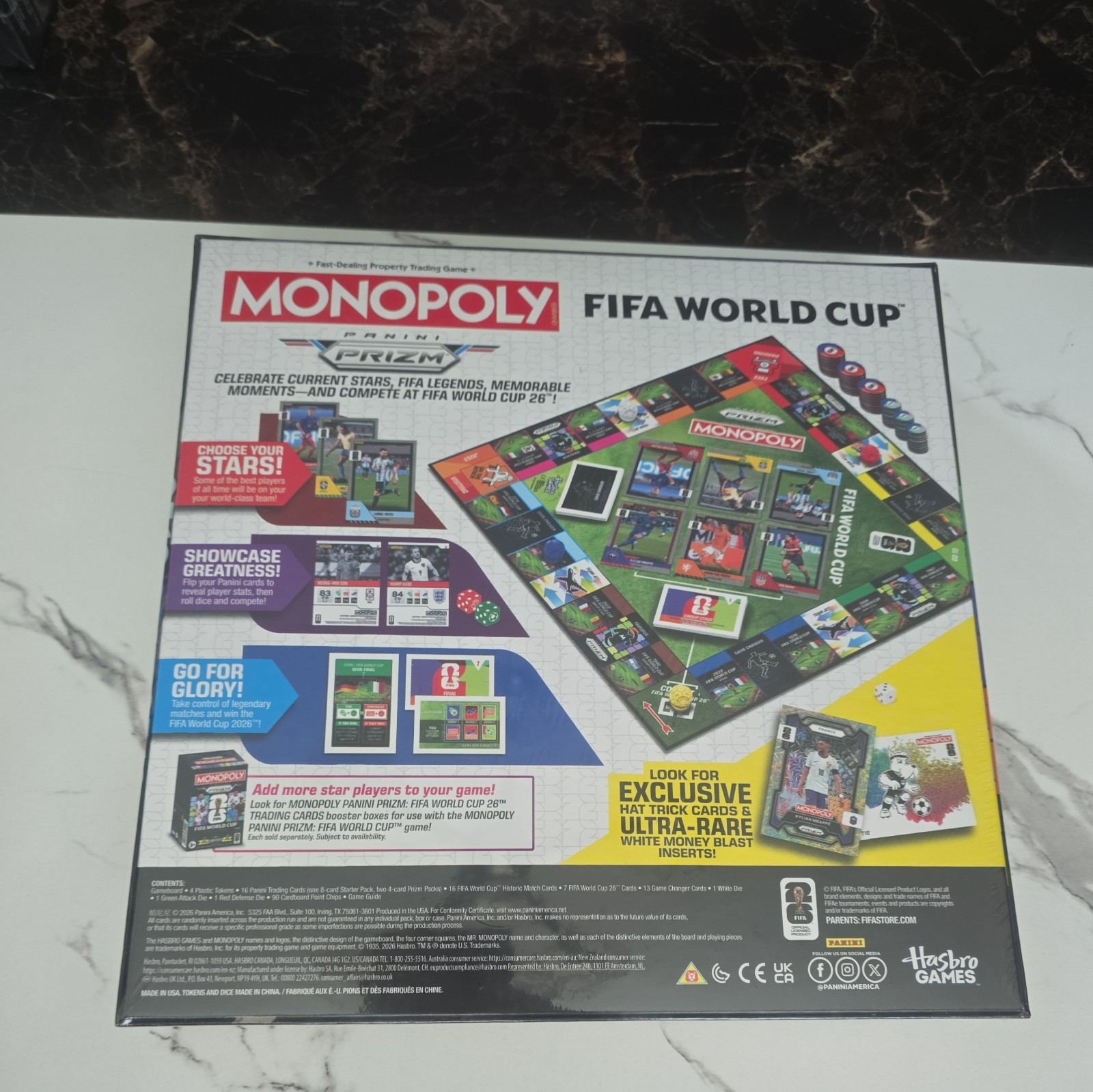 2026 Prizm Soccer Monopoly FIFA World Cup Game Board NEW SEALED Football Mundial