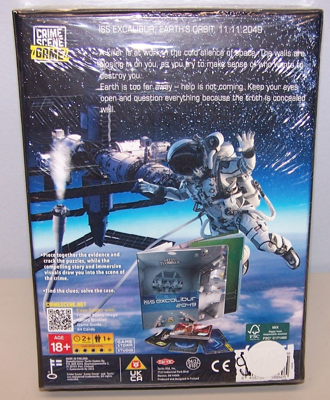 Game Storm Studio Board Game Crime Scene ISS Excalibur 2049 Box SW (New)