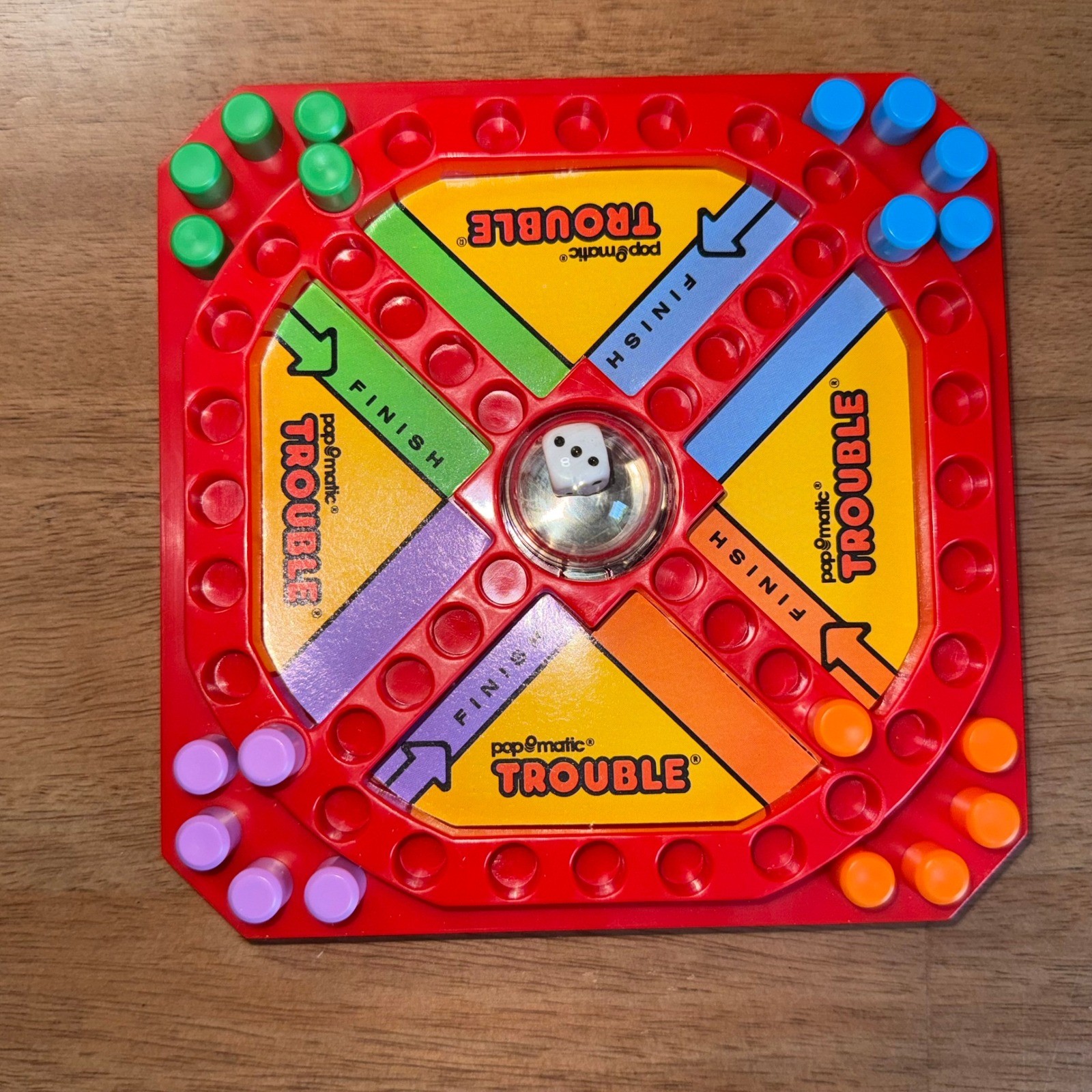 Vintage 1989 Milton Bradley Pop-O-Matic Trouble Travel Game 4704 Complete Boxed