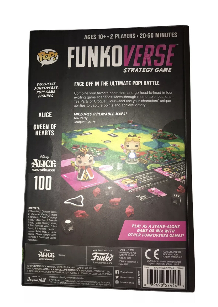 Funkoverse 2021 Alice In Wonderland Disney Strategy Game CHASE FUNKO POP RARE