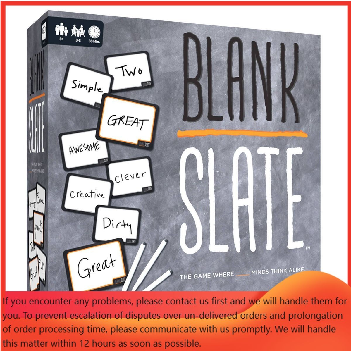 Blank Slate Board Game: The Op Games Party & Problem Solving Game, 3-8 Players