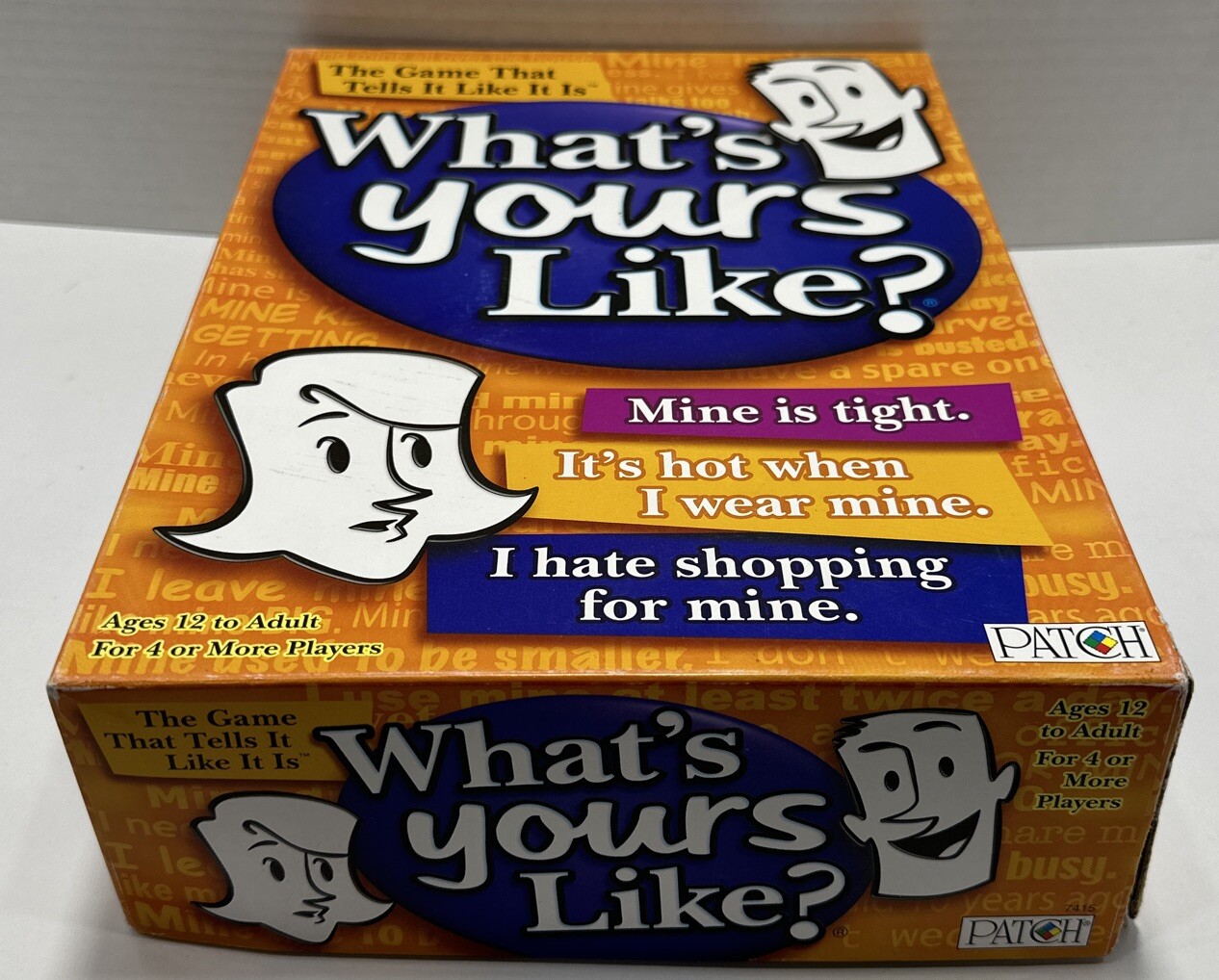 WHAT’S YOURS LIKE Game Verified Complete Party Game 4 or More Players 12+