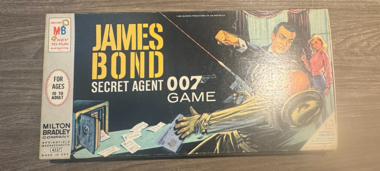 Incomplete James Bond Secret Agent 007 Game 1964 Milton Bradley Not Complete