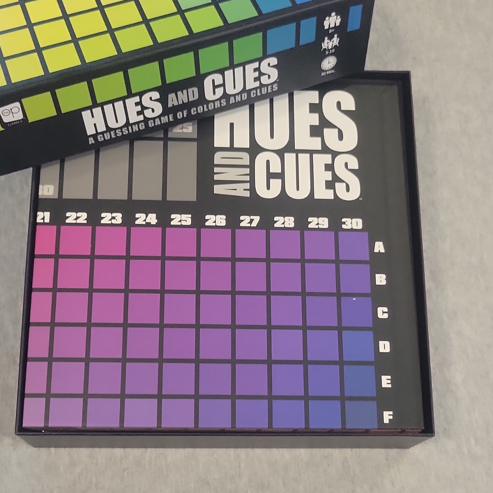 The OP Games Hues and Cues Guessing Game Colors Color Cards 3+ Players 8+