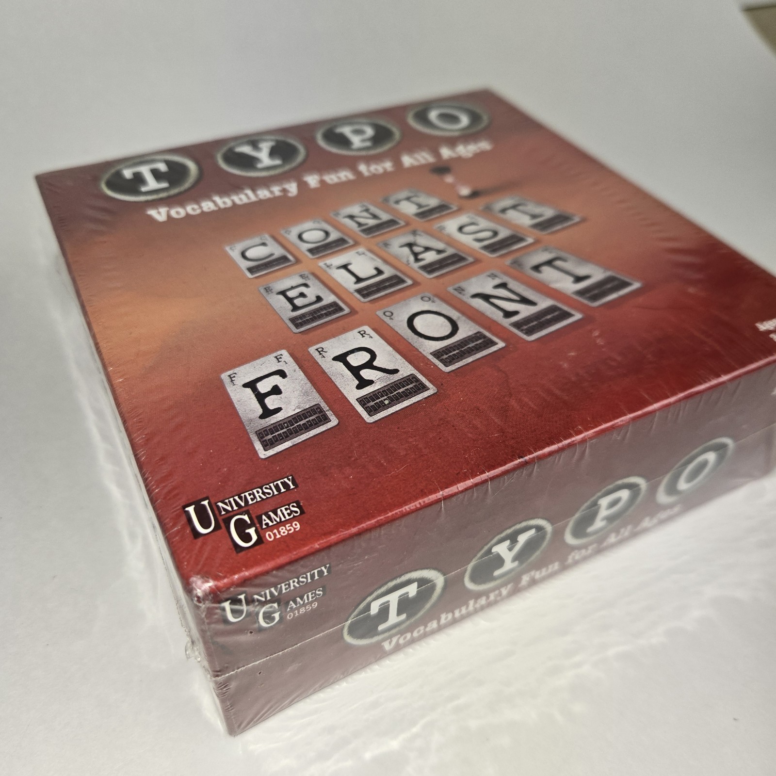 Typo Vocabulary Fun for All Ages Create Words With Letter Cards 2-6 Players NEW