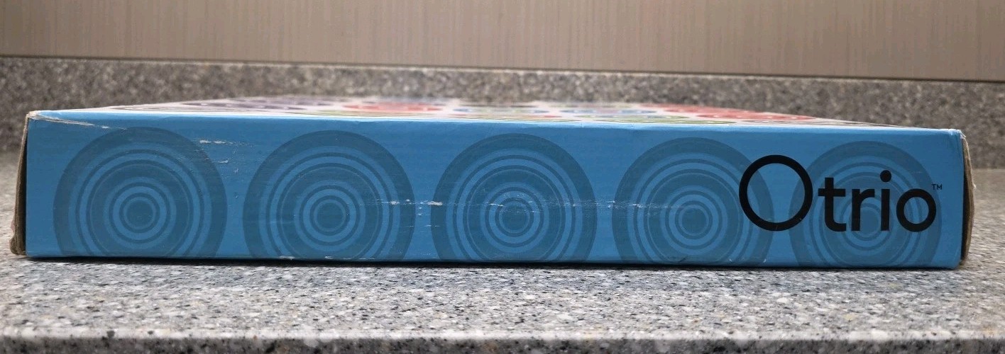 Otrio Deluxe Game Bamboo Wood Board Marbles Brain Workshop Complete