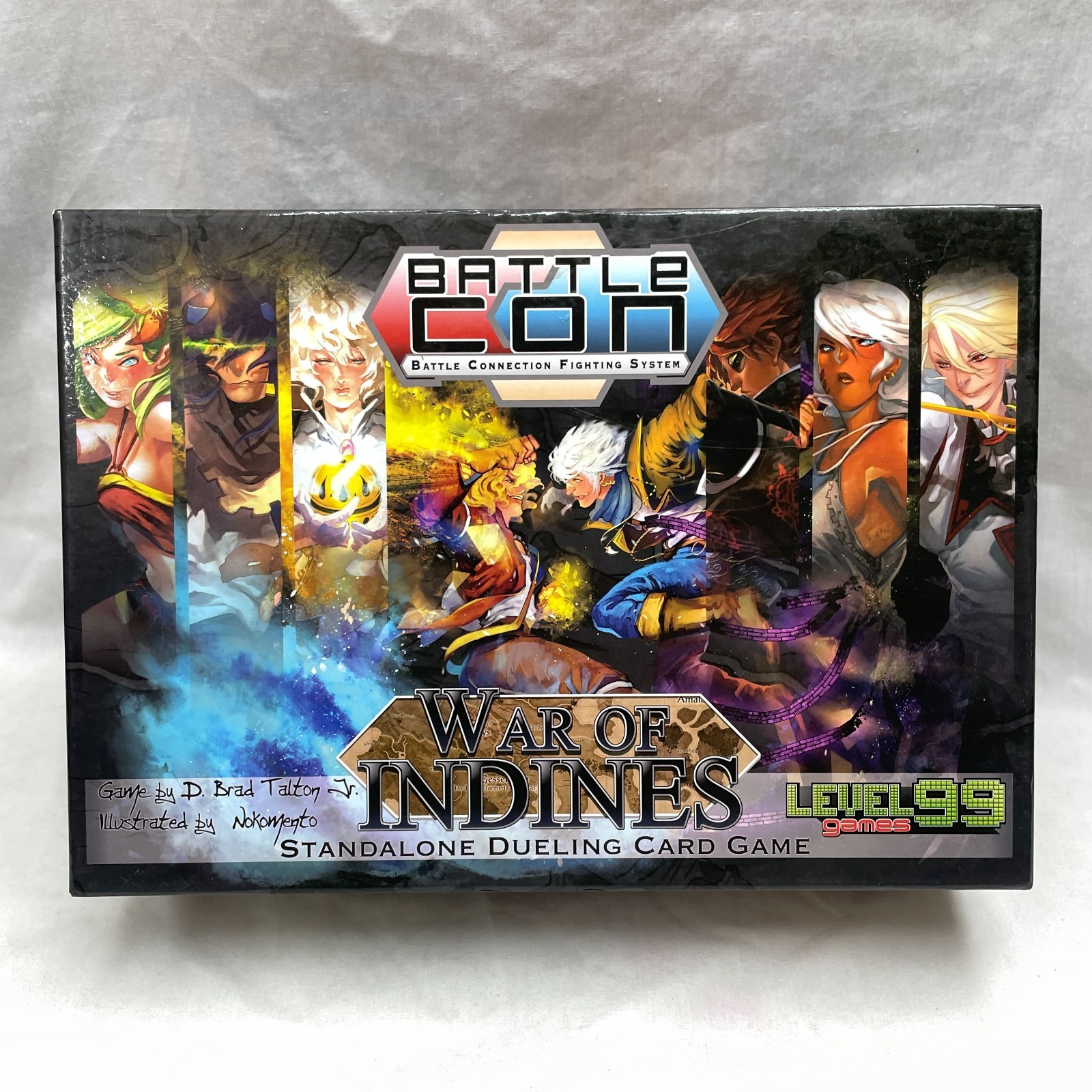 Battlecon World of Indines Board Game Level 99 Games 2014 Unplayed EX/NM+