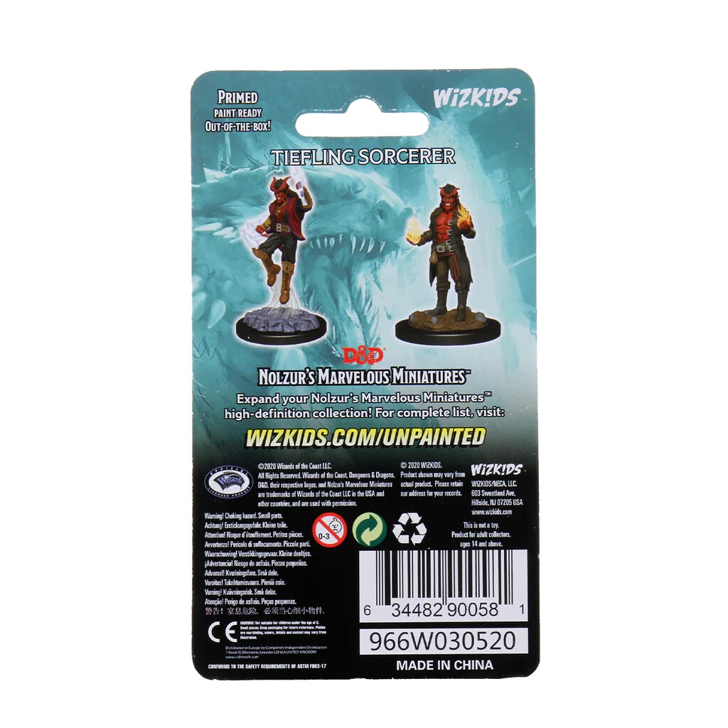 DUNGEONS & DRAGONS MARVELOUS MINIATURES ~ TIEFLING MALE SORCERER
