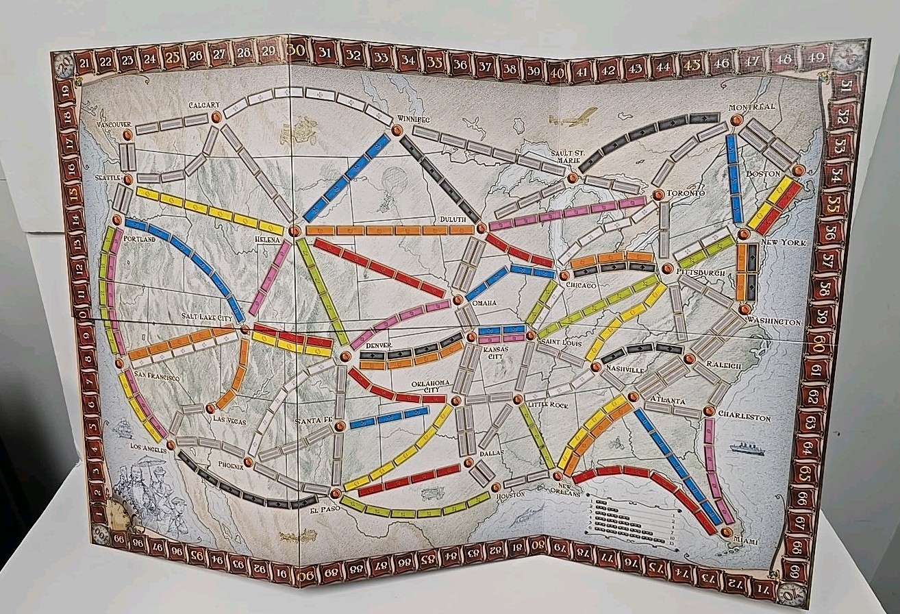 Days Of Wonder Ticket To Ride by Alan R. Moon Train Board Game 100% Complete