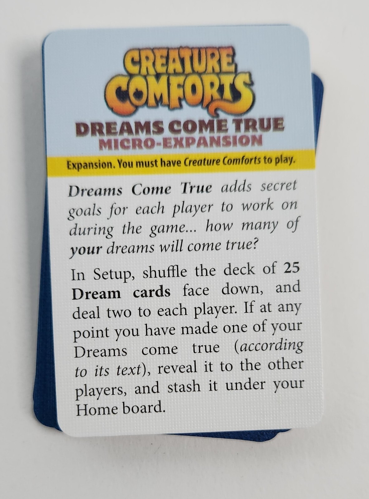 Creature Comforts Kickstarter Exclusive Edition + Promo Cards by KTBG SEALED