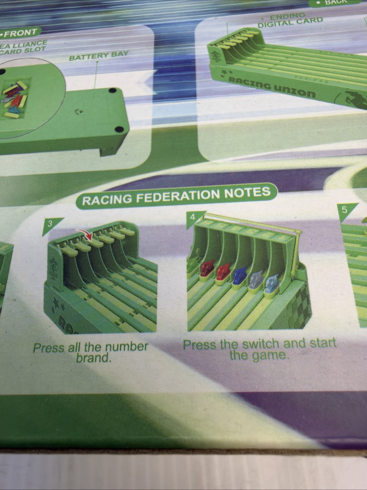 Horse Race Board Game, Electronic Horse Racing Game, Portable Tabletop Toys.{M}