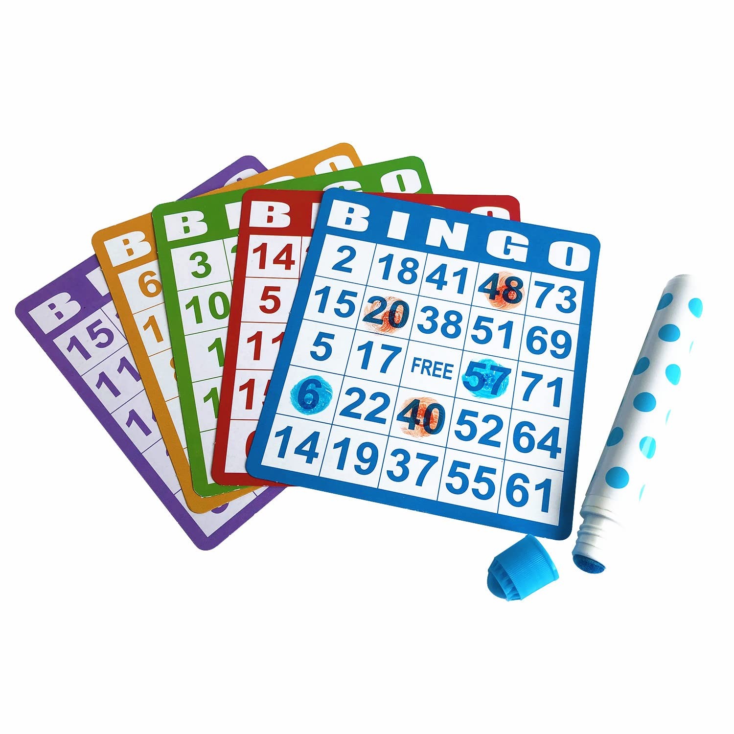 Bingo Daubers 12 Pack Mixed Colors Dot Art Markers