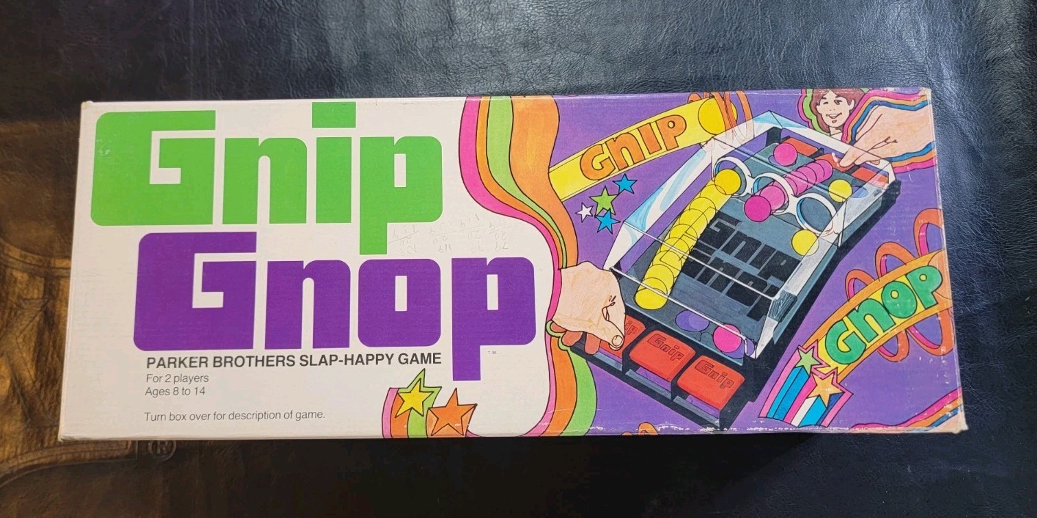 Gnip Gnop Slap-Happy Game Vintage 1971 Parker Brothers Original Box Made in USA