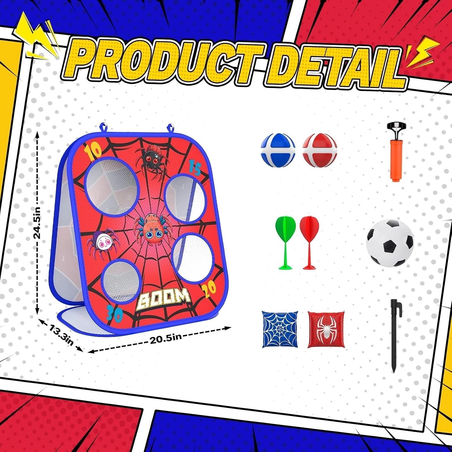 Durable Spider Bean Bag Toss Game – Perfect Family Activity for Any Occasion