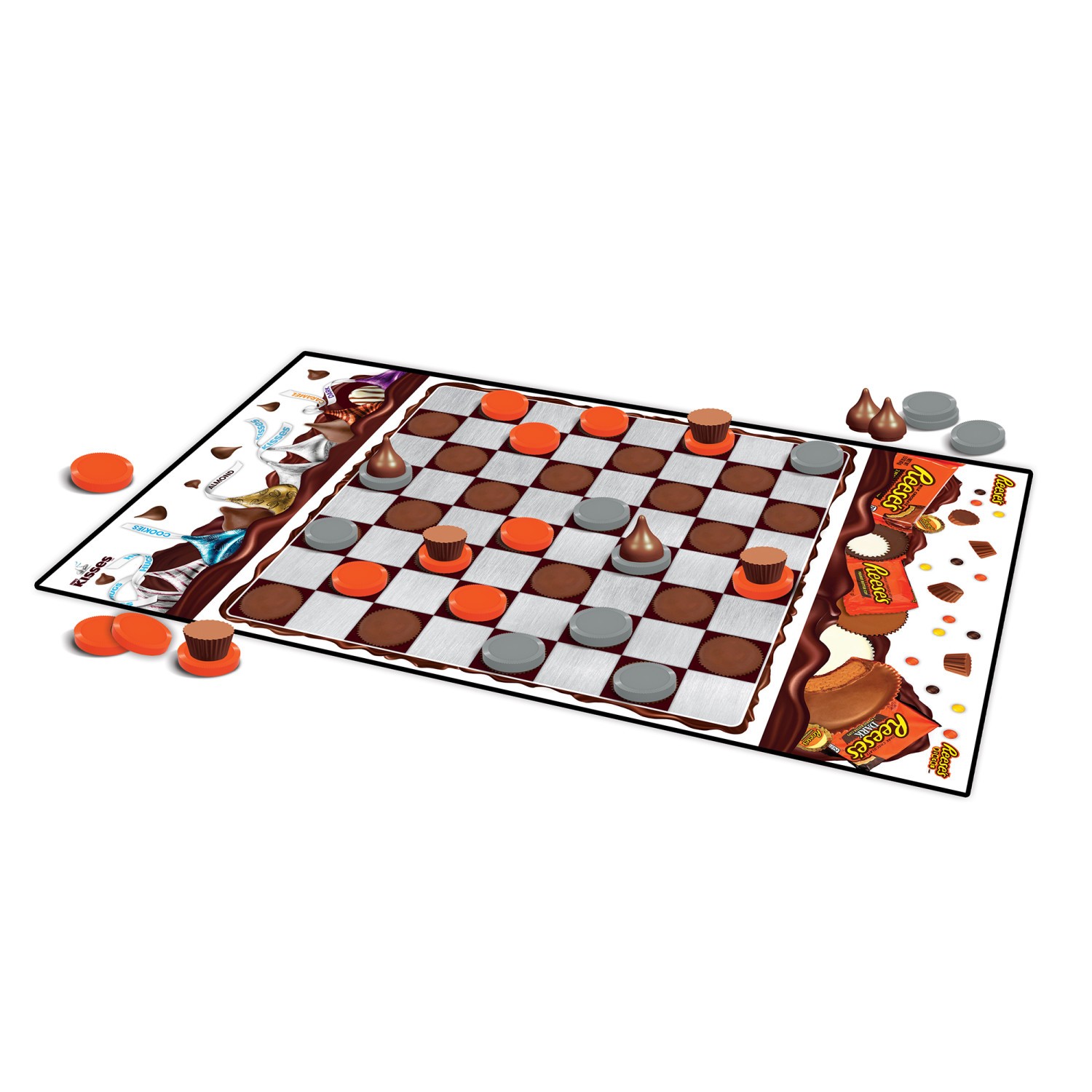 MasterPieces – Hershey’s Kisses vs Reese’s – Officially Licensed Checkers Game