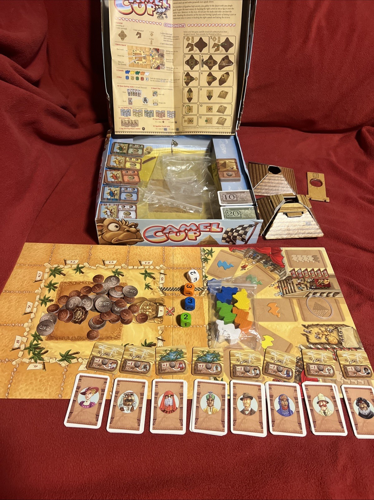 CAMEL UP – Z Man Games – *Missing 1 Die* *Heavy Box Wear*