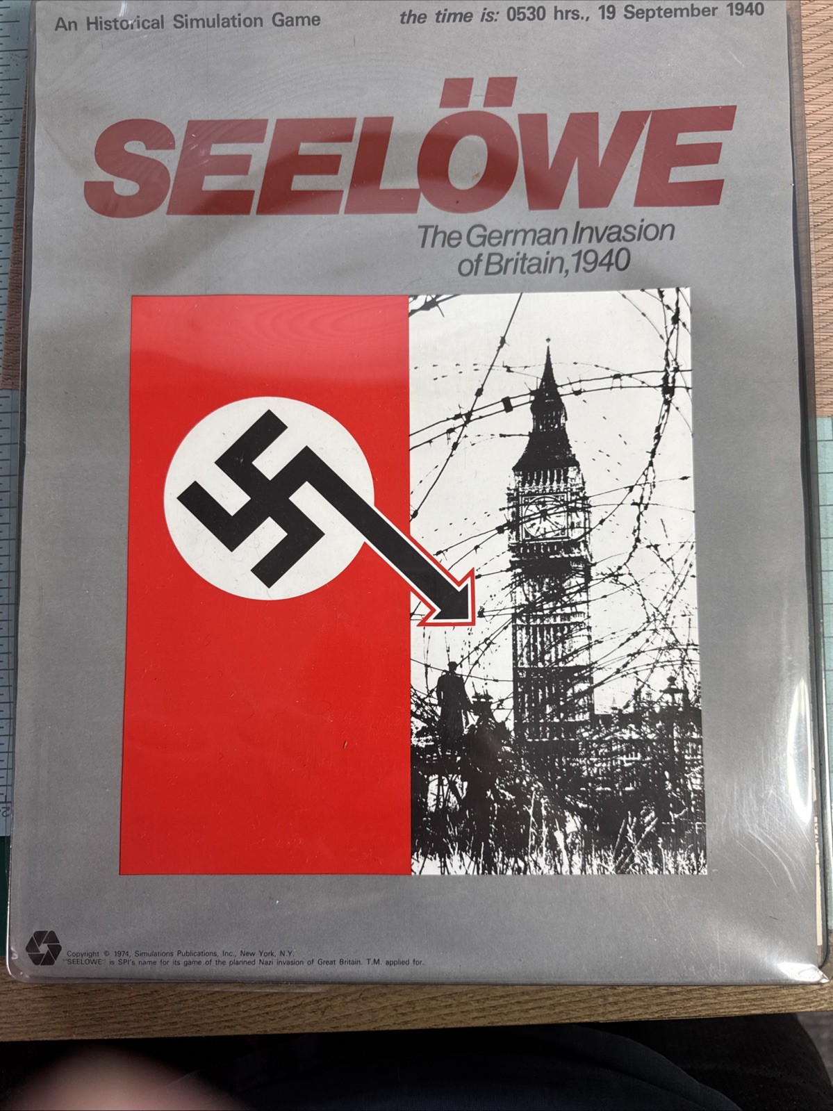 SPI. 1974. See Lowe. The Hypothetical Invasion Of England. 1940. Punched.