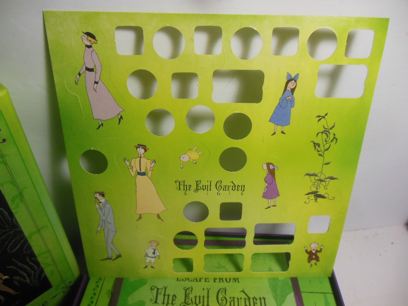 Escape from The Evil Garden Edward Gorey Board Game Gothic Missing Stands Pomegr