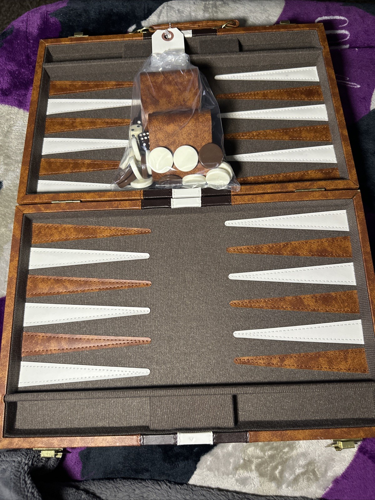 Backgammon Set With Case Well Taken Care Of Complete Set Pre Owned