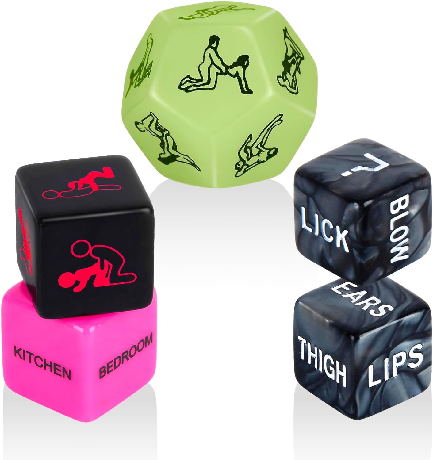 Sex Dice Set, Sex Game Positon Dice Adult Dice Game for Date Night Positions Gam