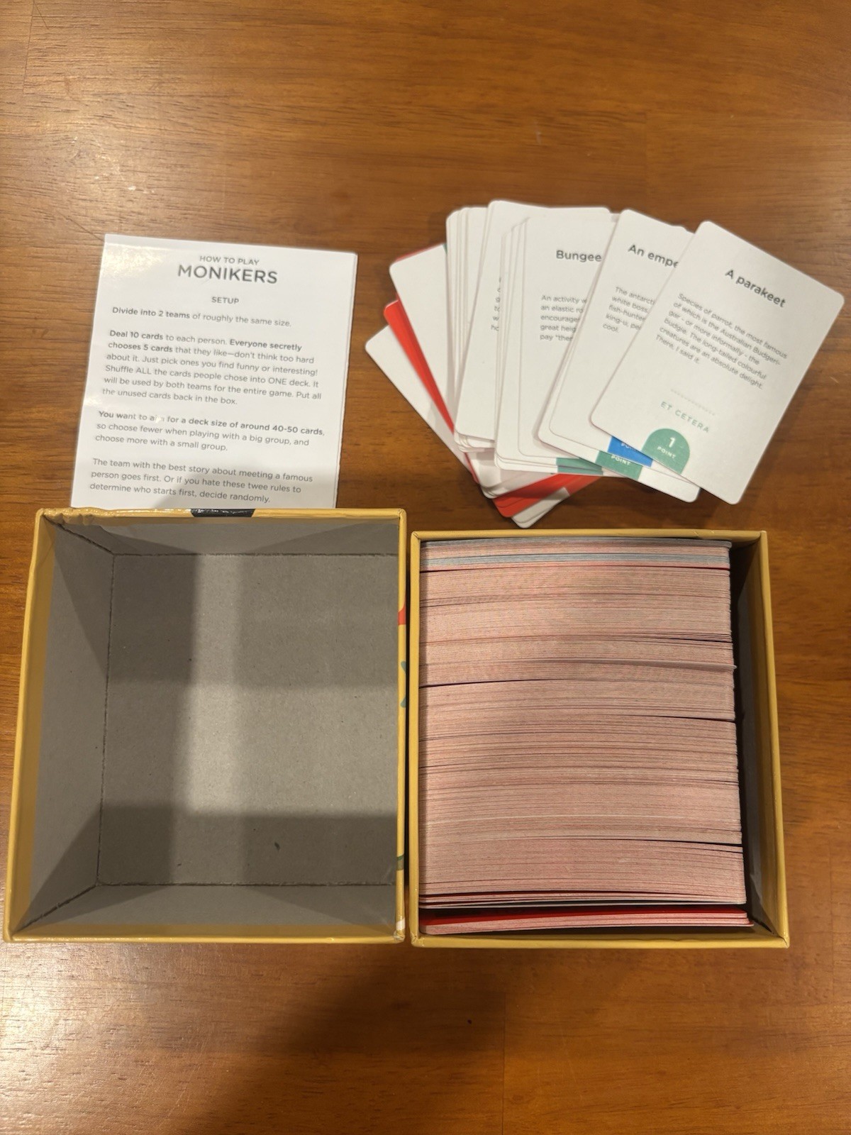Serious Nonsense Monikers Stand Alone Expansion Party Game