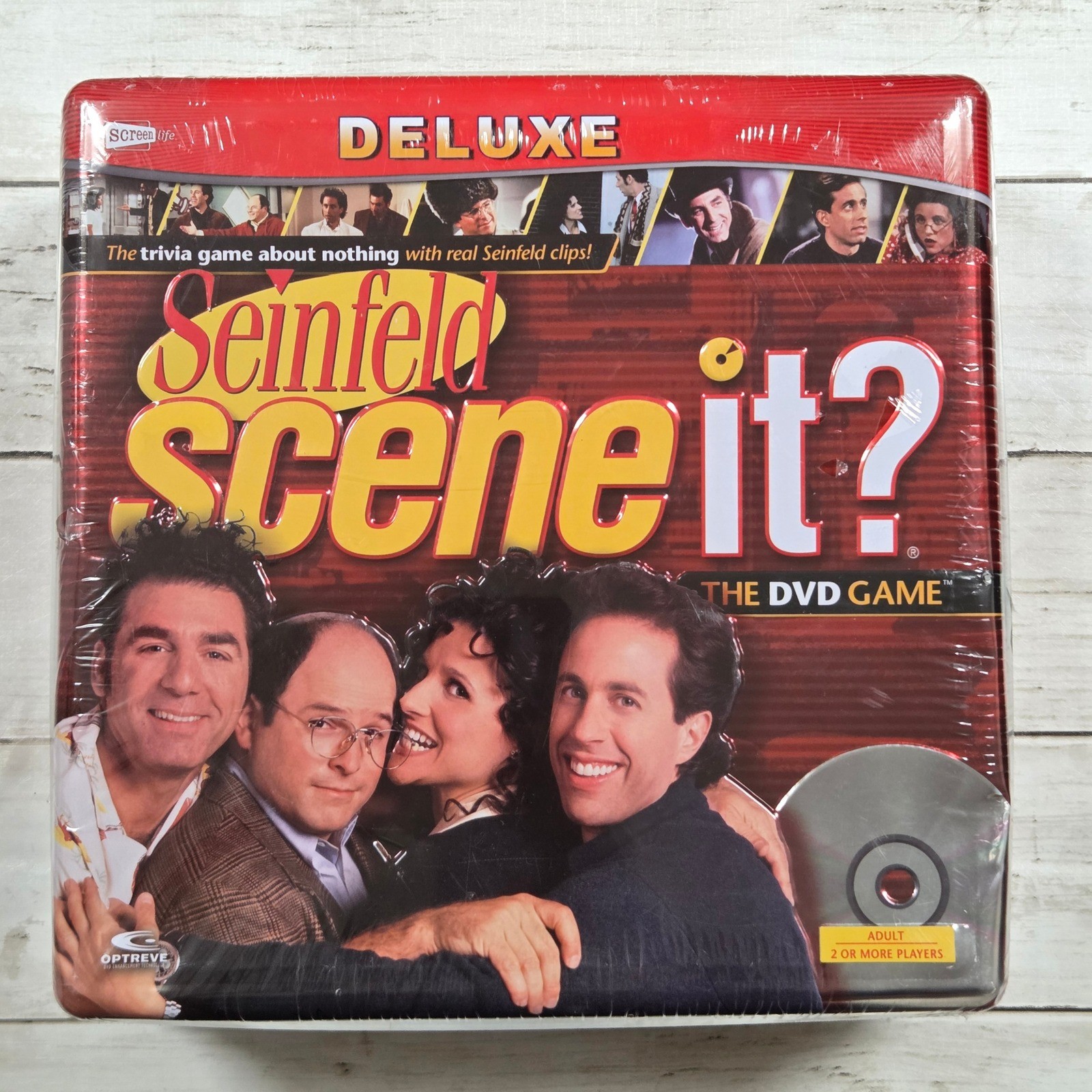 Seinfeld Scene It Deluxe DVD Board Game Tin New Sealed 2008 Screenlife