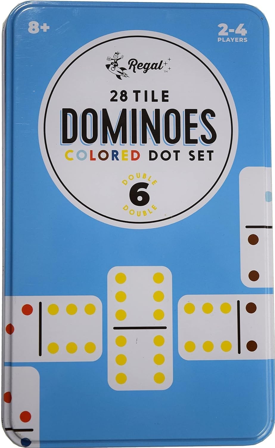Double 6 Dominoes Set for Adults & Kids – Classic Domino Game with 28 Tiles C…