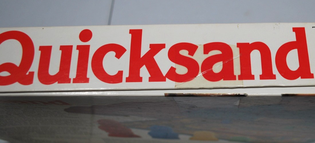 Quicksand The Board Game 100% COMPLETE Parker Brothers 1989 Slip, Slide or Sink!