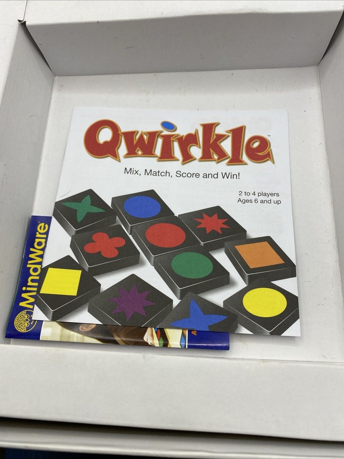 QWIRKLE MindWare Wooden Tiles Mixing & Matching Pattern COMPLETE Strategy Game