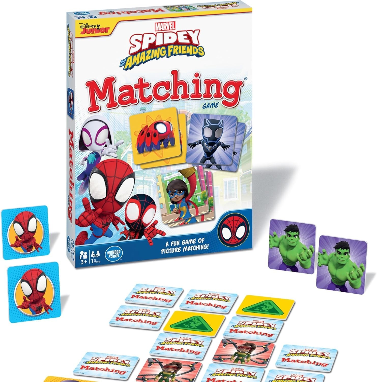 Wonder Forge Marvel Spidey Matching Memory Game for Kids Ages 3+