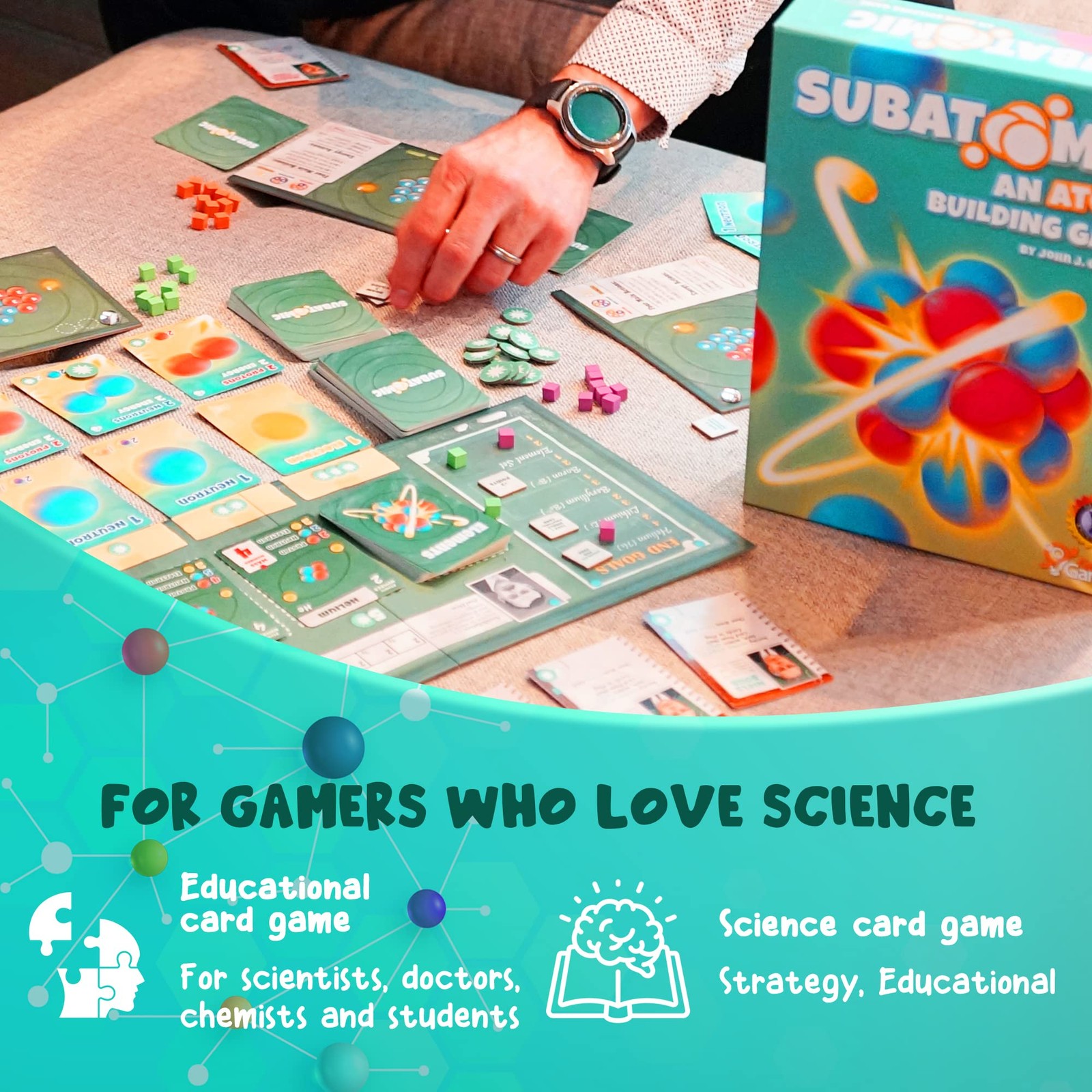 Subatomic: an Atom Building Game (2nd Edition) | A Chemistry Game About Eleme…