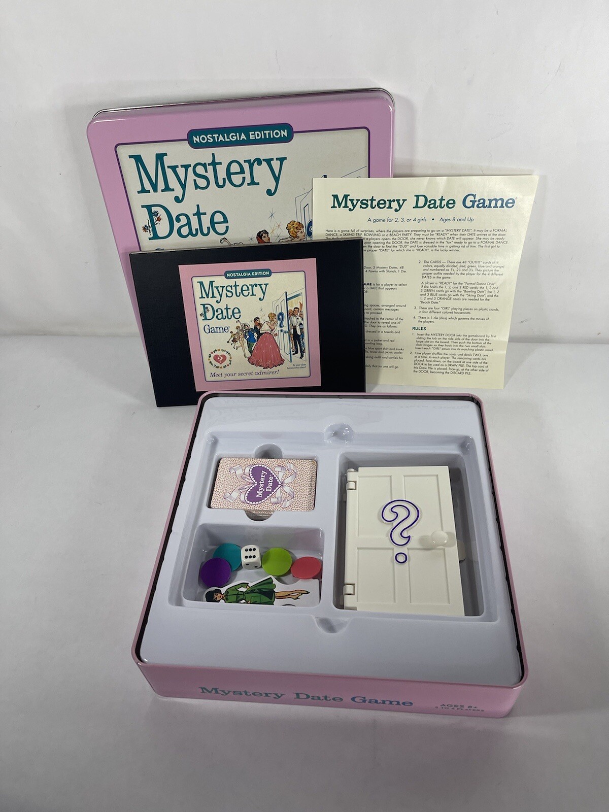 Mystery Date Nostalgia Edition Tin Box Classic Board Game 2014