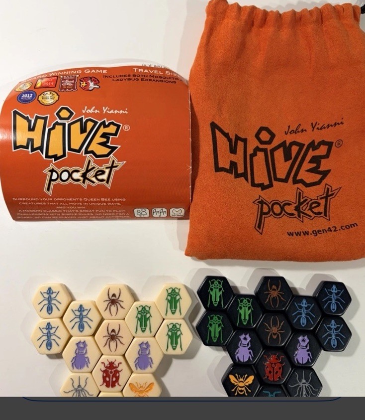 Hive Pocket Game By John Yianni Award Winning Game Travel Size NEW