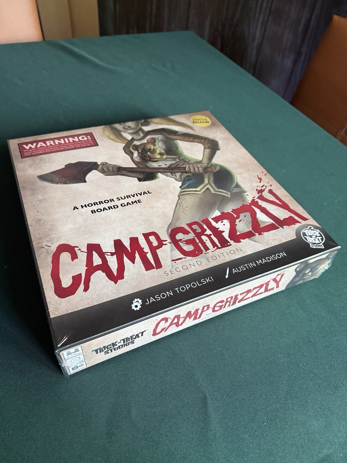 Camp Grizzly 2nd Second Edition Limited Release Kickstarter Sealed Board Game